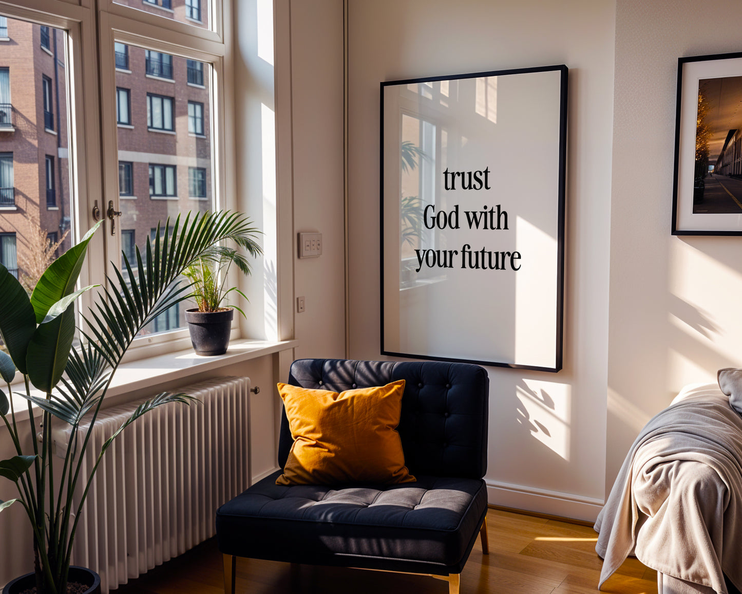Trust God With Your Future v2: Premium Matte Paper Metal Framed Poster
